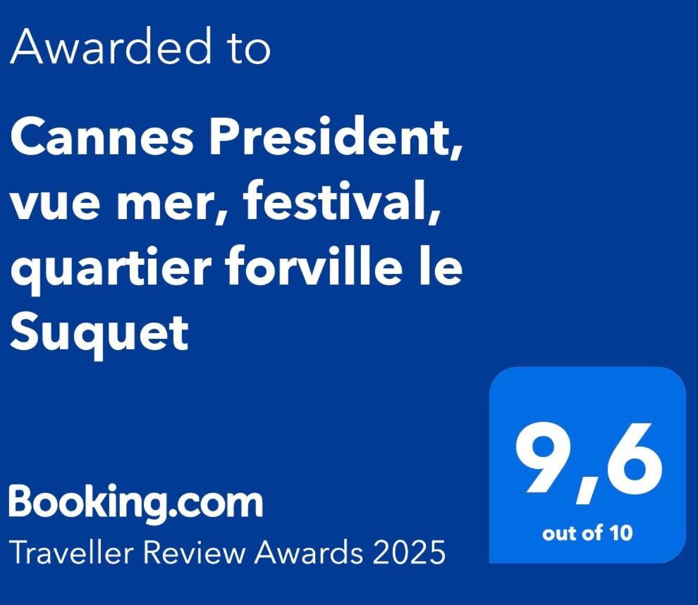 Cannes President Vue Mer, Festival, Quartier Forville Le Suquet Bagian luar foto